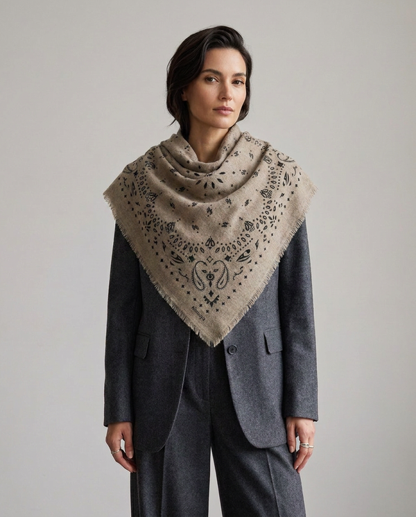 Cashmere Scarf - Oatmeal (Vorbestellung)