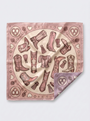 Kinuaya Seidenweiches Tuch Cowboys & Kisses Rosé-Lilac 90x90
