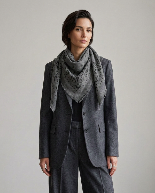 Cashmere Scarf - Grey