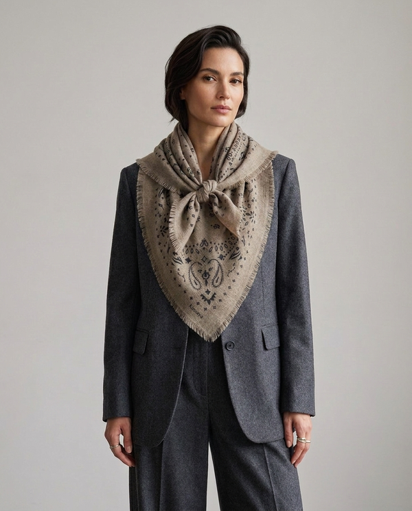 Cashmere Scarf - Oatmeal (Vorbestellung)
