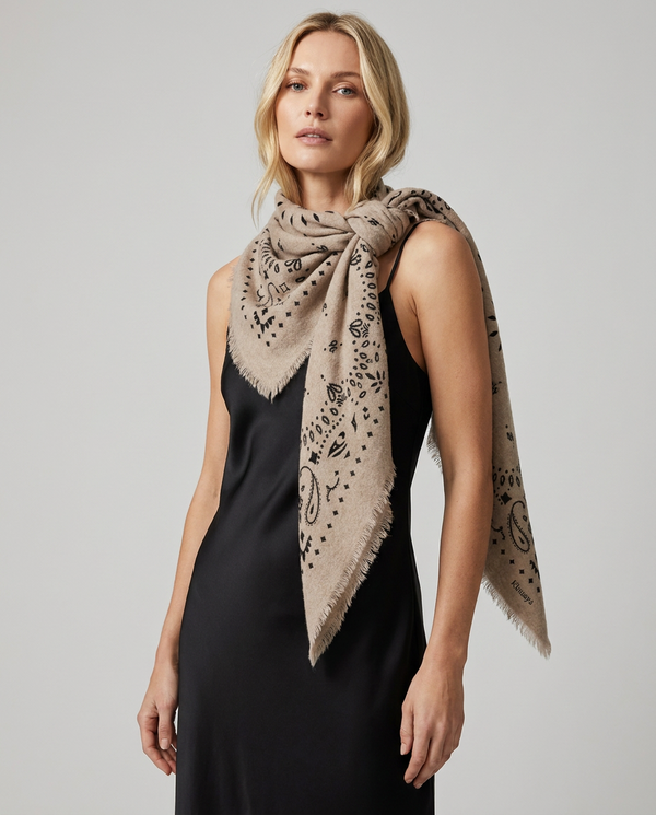 Cashmere Scarf - Oatmeal (Vorbestellung)