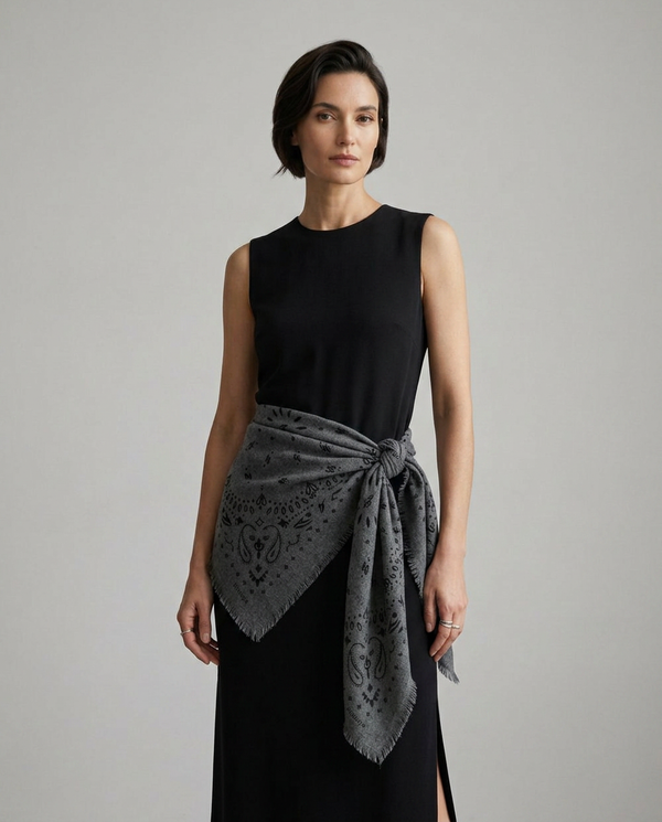 Cashmere Scarf - Grey