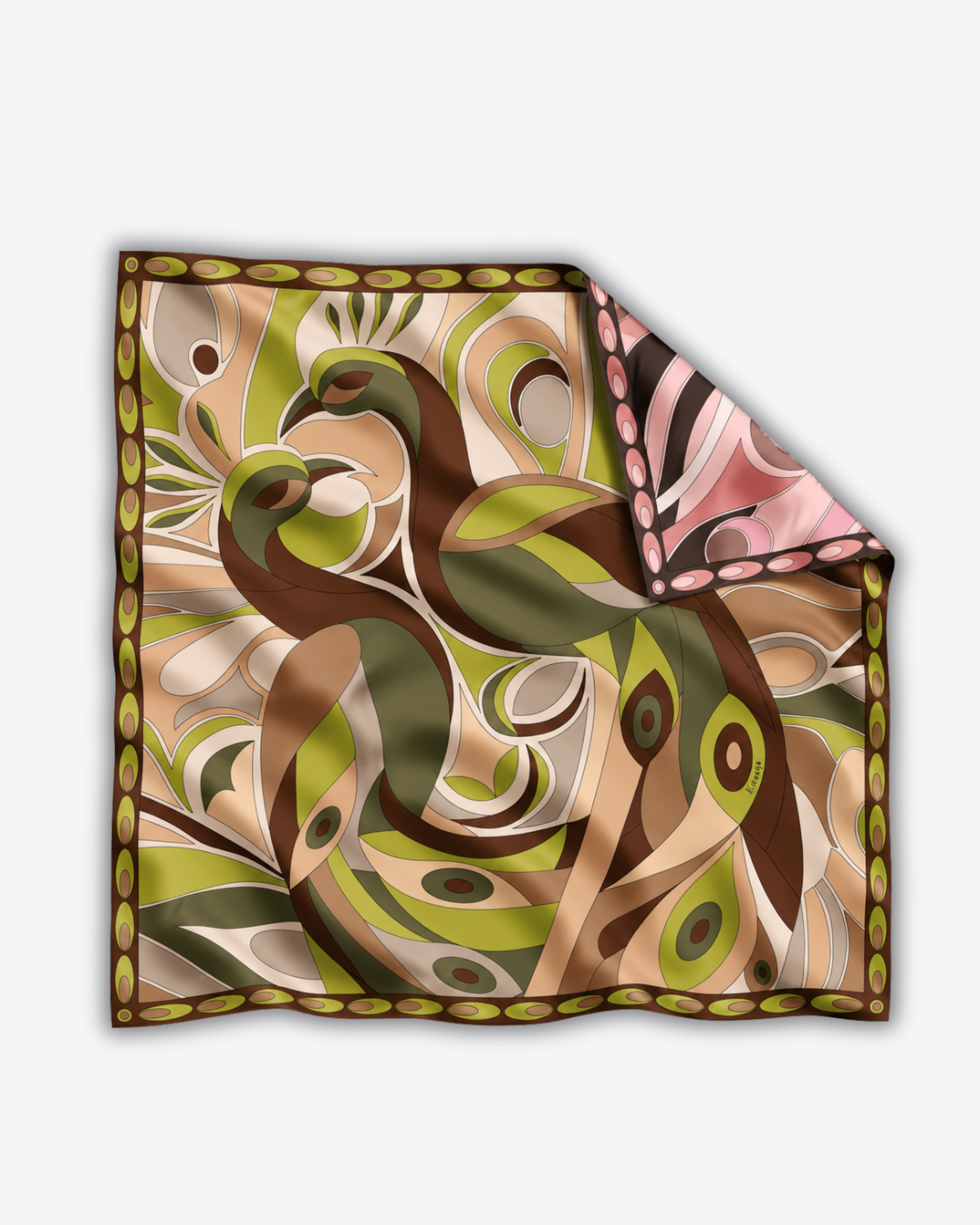 Seidenweiches Tuch – Summer Feathers 130