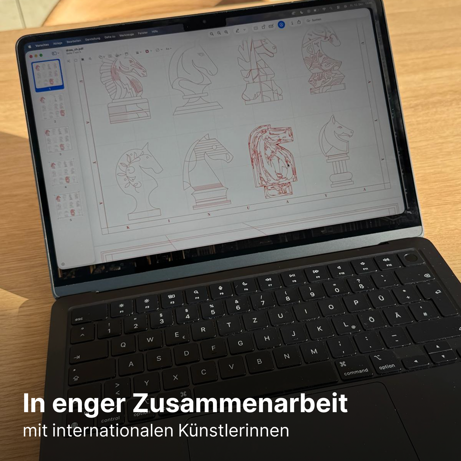 "Fleurs Sauvages" - Doppelseitig bedrucktes Tuch