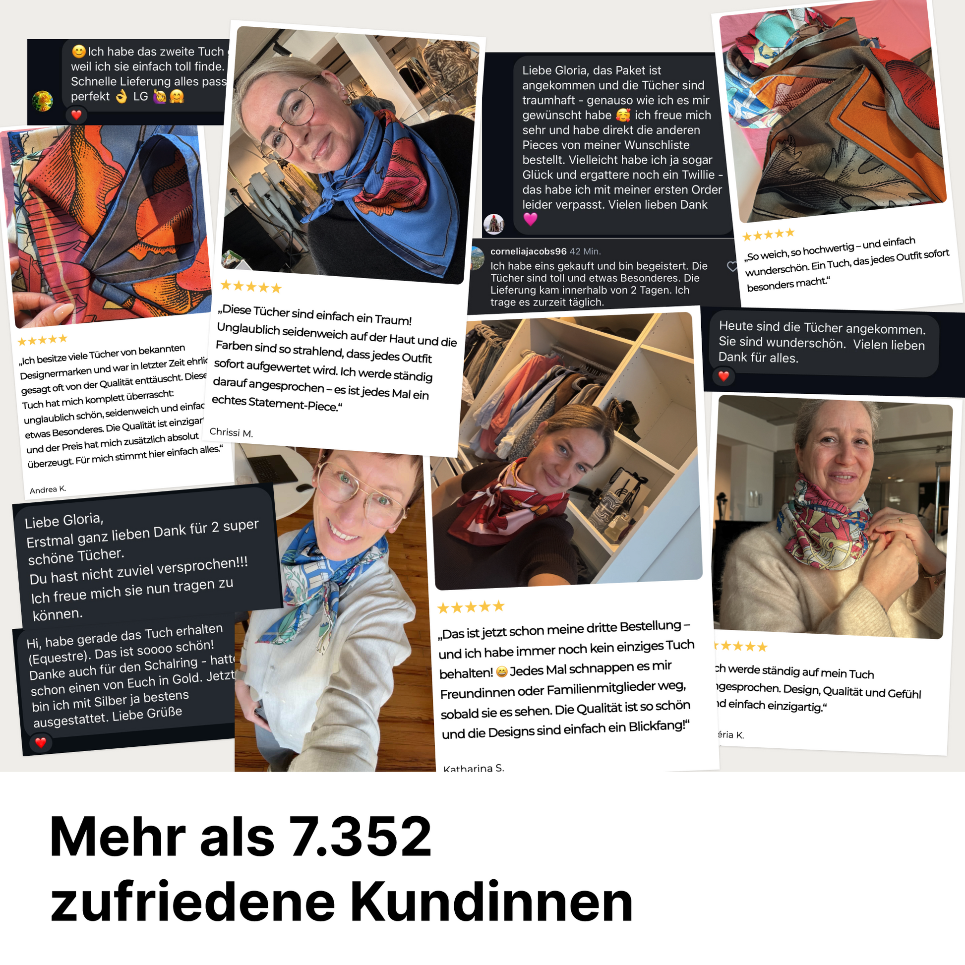 "Fleurs Sauvages" - Doppelseitig bedrucktes Tuch