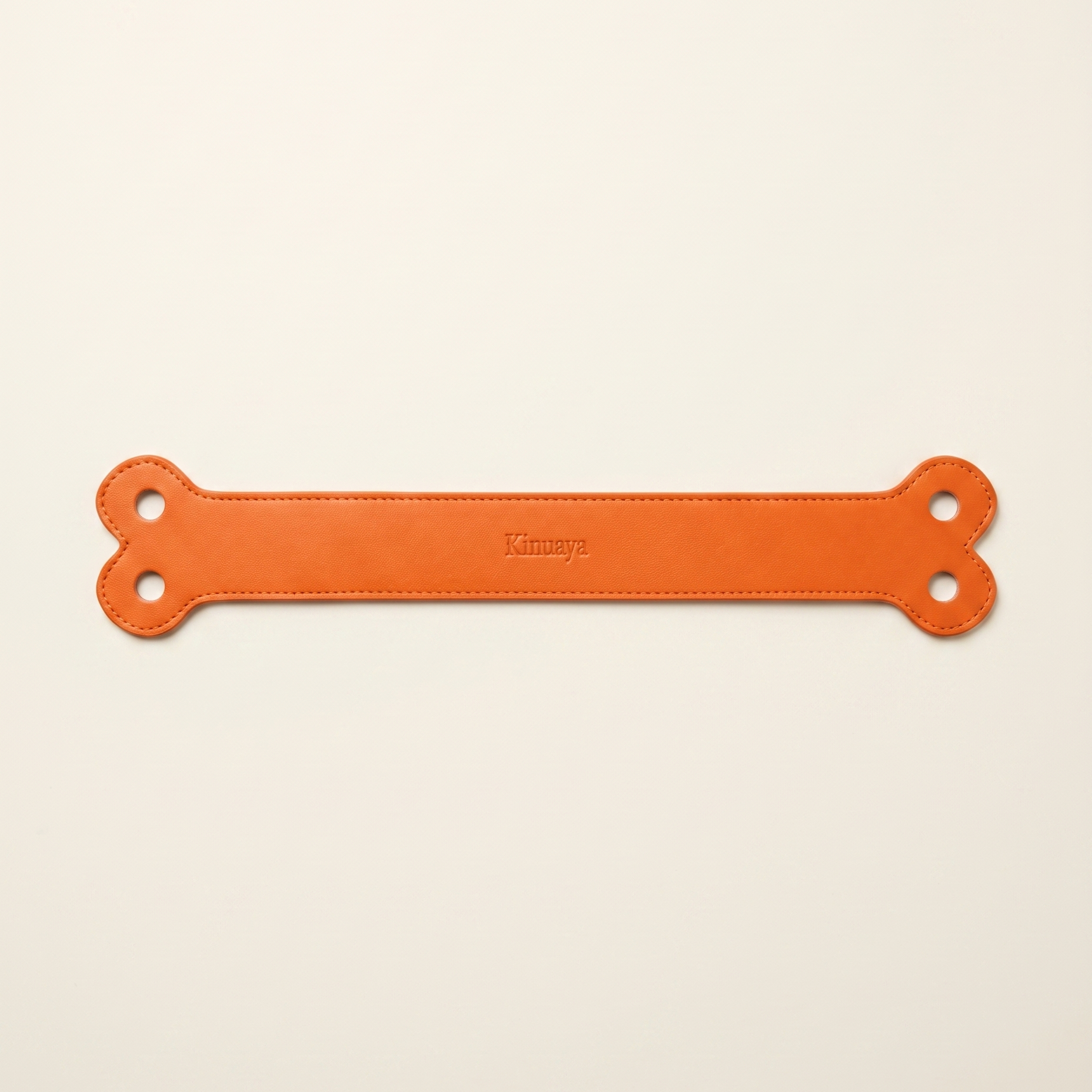 Taschenriemen aus veganem Leder in Orange