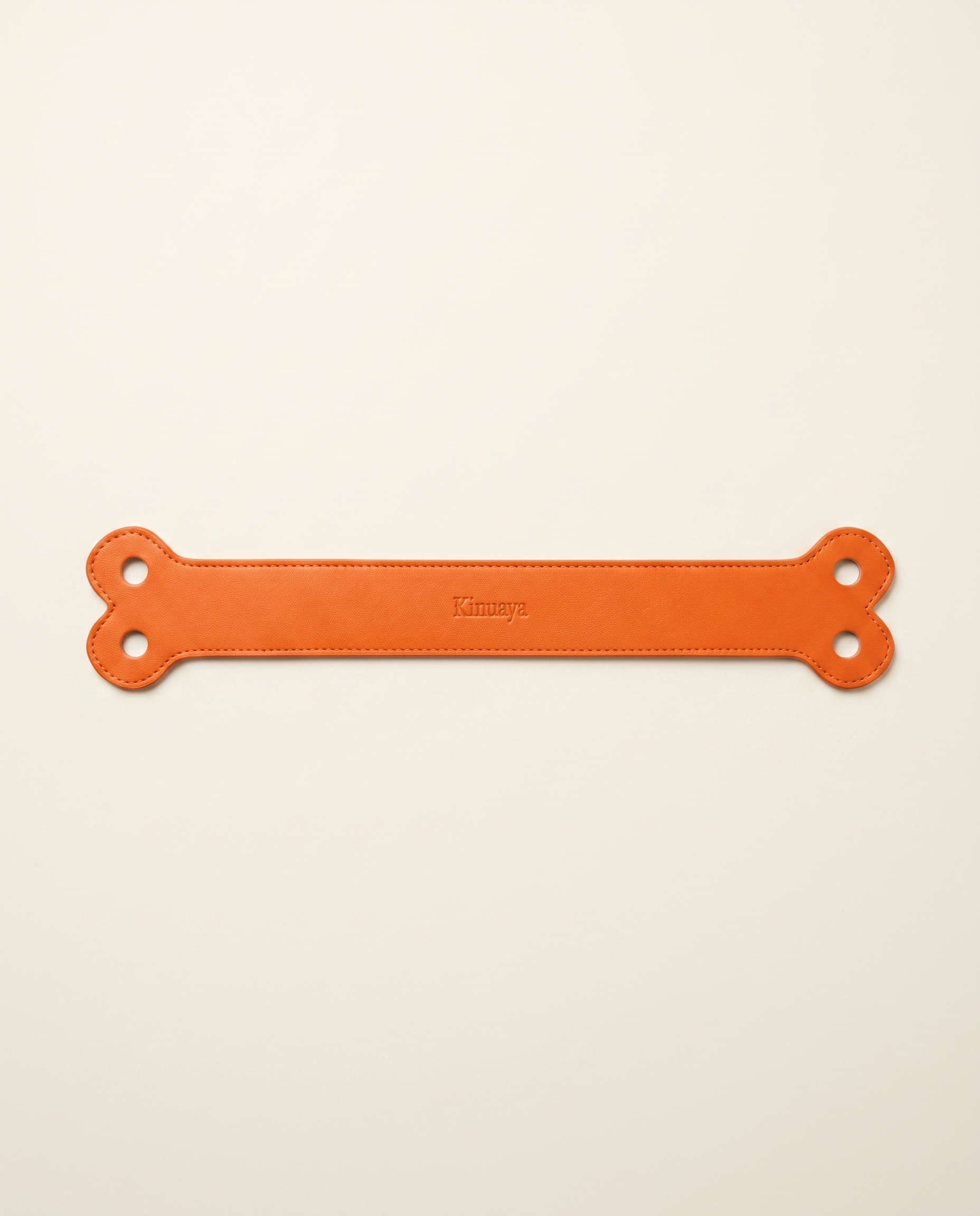 Taschenriemen aus veganem Leder in Orange