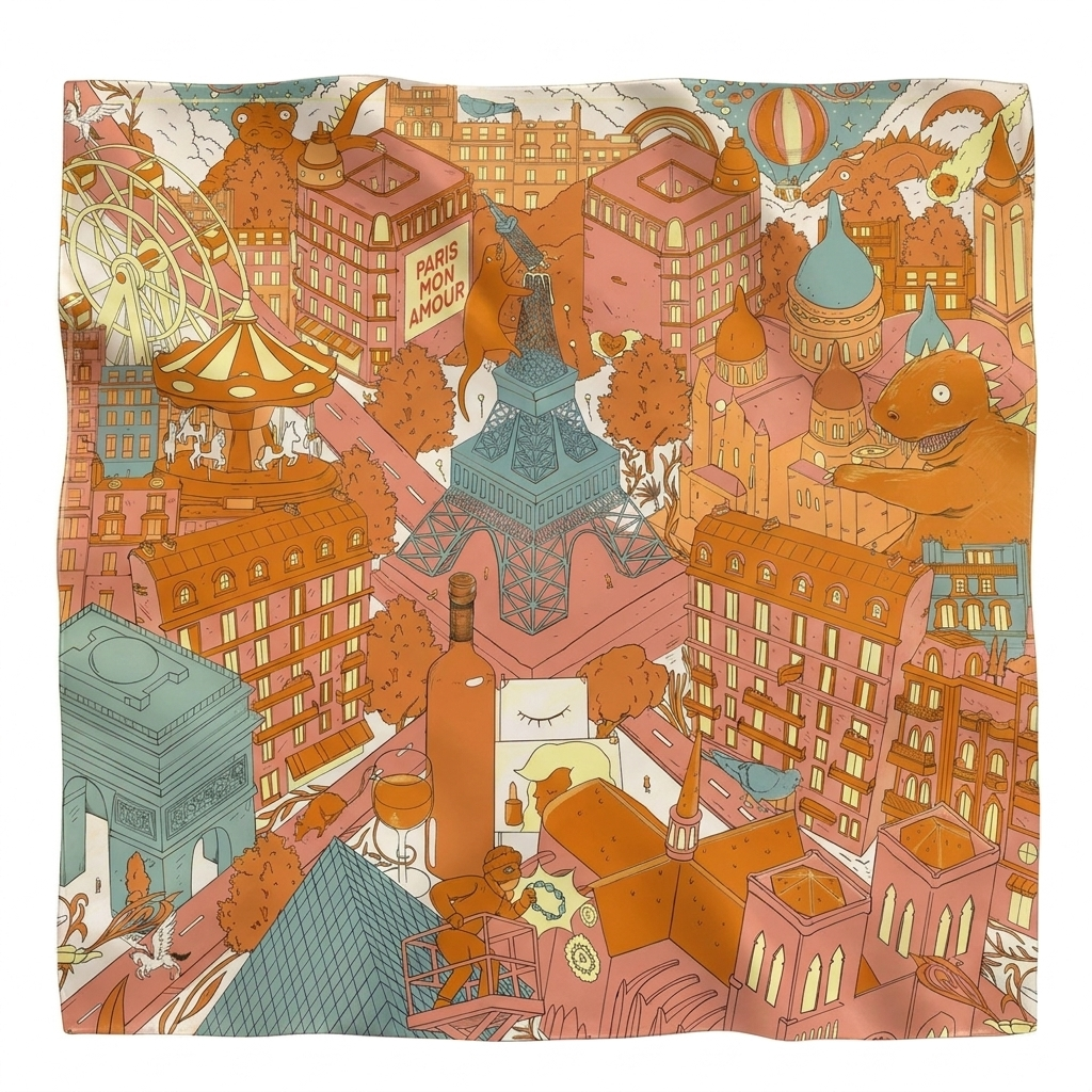 Seidenweiches Tuch - Metropolis of Dreams